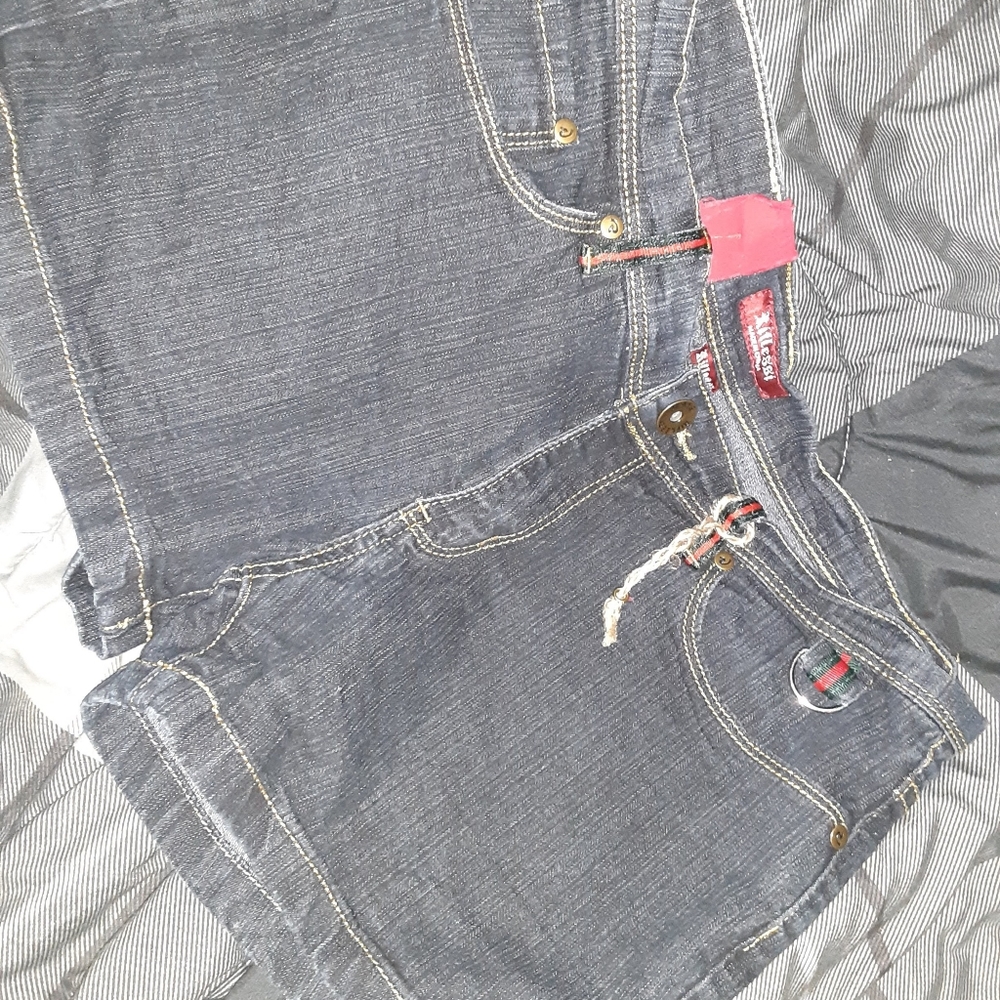 Riflessi Jean Shorts W/Red&Grn Details NWT